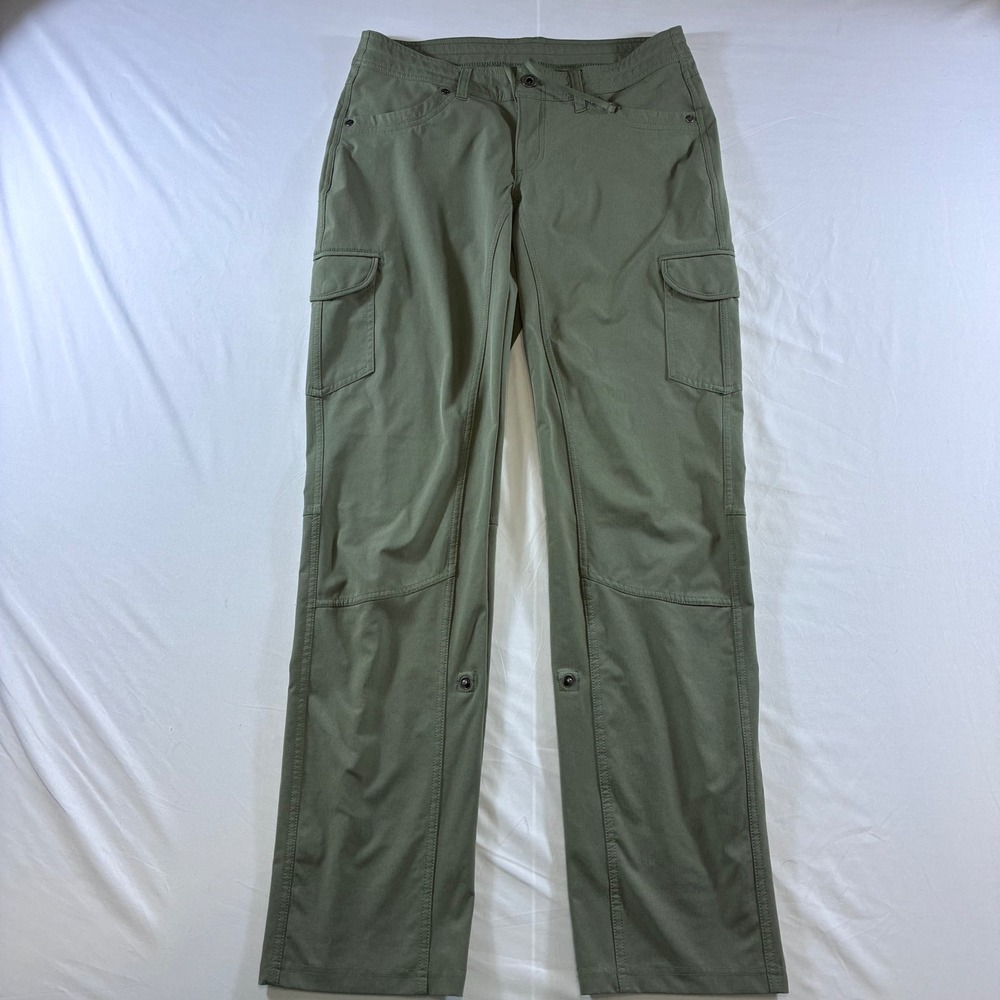 Kuhl Splash Roll Up Cargo Pants Womens 6 Reg Olive Green Hiking Outdoor Straight